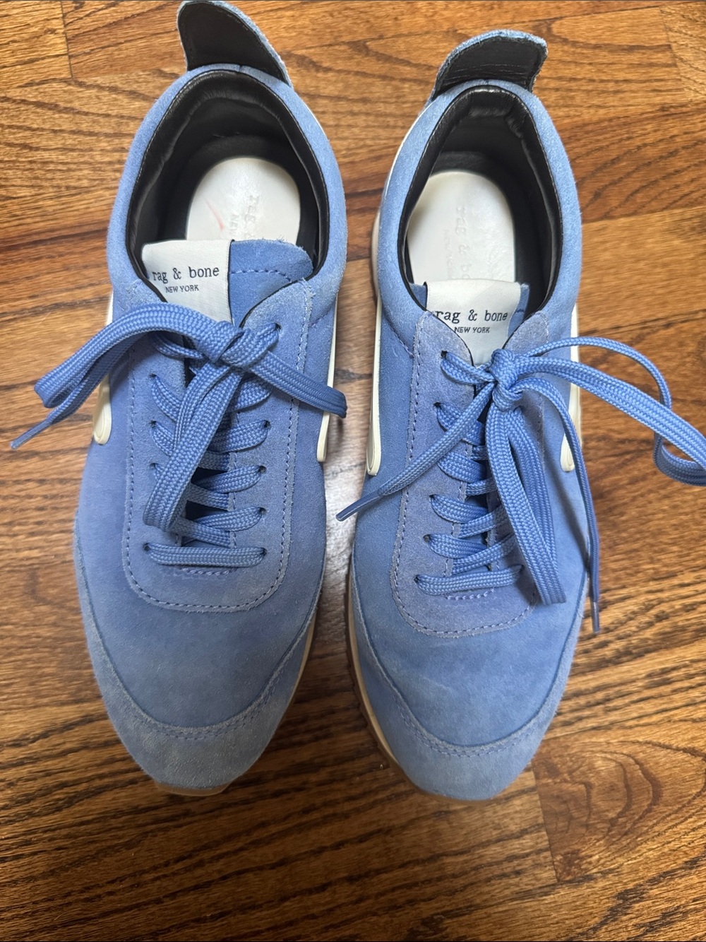 Rag & Bone Retro Sneaker in retro blue suede size 38.5 - Picture 4 of 8